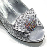 Elegant Square Heel Peep Toe Shoes and Matching Bag Set for Nigerian Women’s Wedding and Party Wear - Free Delivery Worldwide