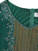 Elegant Women’s Ruffle Sleeve Chiffon Dress – African Dashiki Evening Gown - Free Delivery Worldwide only at Flexi Africa