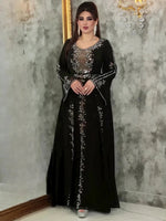 Elegant Women’s Ruffle Sleeve Chiffon Dress – African Dashiki Evening Gown - Free Delivery Worldwide only at Flexi Africa