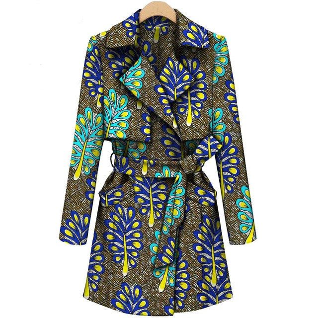 Elevate Your Style with Our Customizable African Print Cotton Coats for Women - Perfect for Any Occasion - Flexi Africa