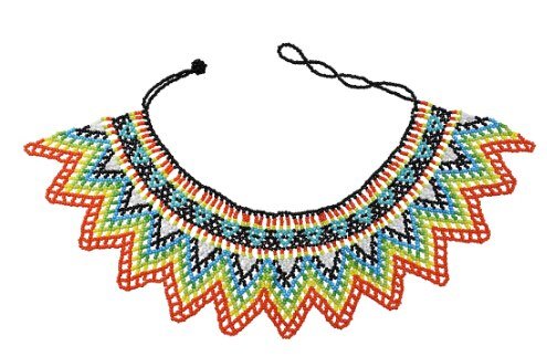 Ethnic African Big Chunky Bib Statement Choker - A Vibrant and Multicolored Beaded Necklace Perfect for Women - Flexi Africa - Flexi Africa offers Free Delivery Worldwide - Vibrant African traditional clothing showcasing bold prints and intricate designs