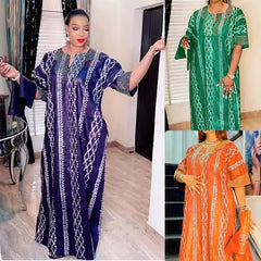 Exquisite African Abayas: Luxury Caftan Dresses for Weddings, Parties, and Beyond - Flexi Africa - Flexi Africa offers Free Delivery Worldwide - Vibrant African traditional clothing showcasing bold prints and intricate designs