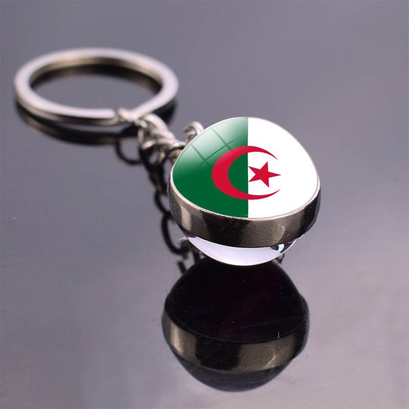 Exquisite Glass Ball Keychains Featuring Designs Inspired by North African Nations - Flexi Africa - Free Delivery Worldwide