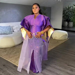 Fashion africa clothing Boubou Women's Dress Luxurious African Fabric with Embroidery Decoration Women's Clothing - Free Delivery Worldwide only at Flexi Africa