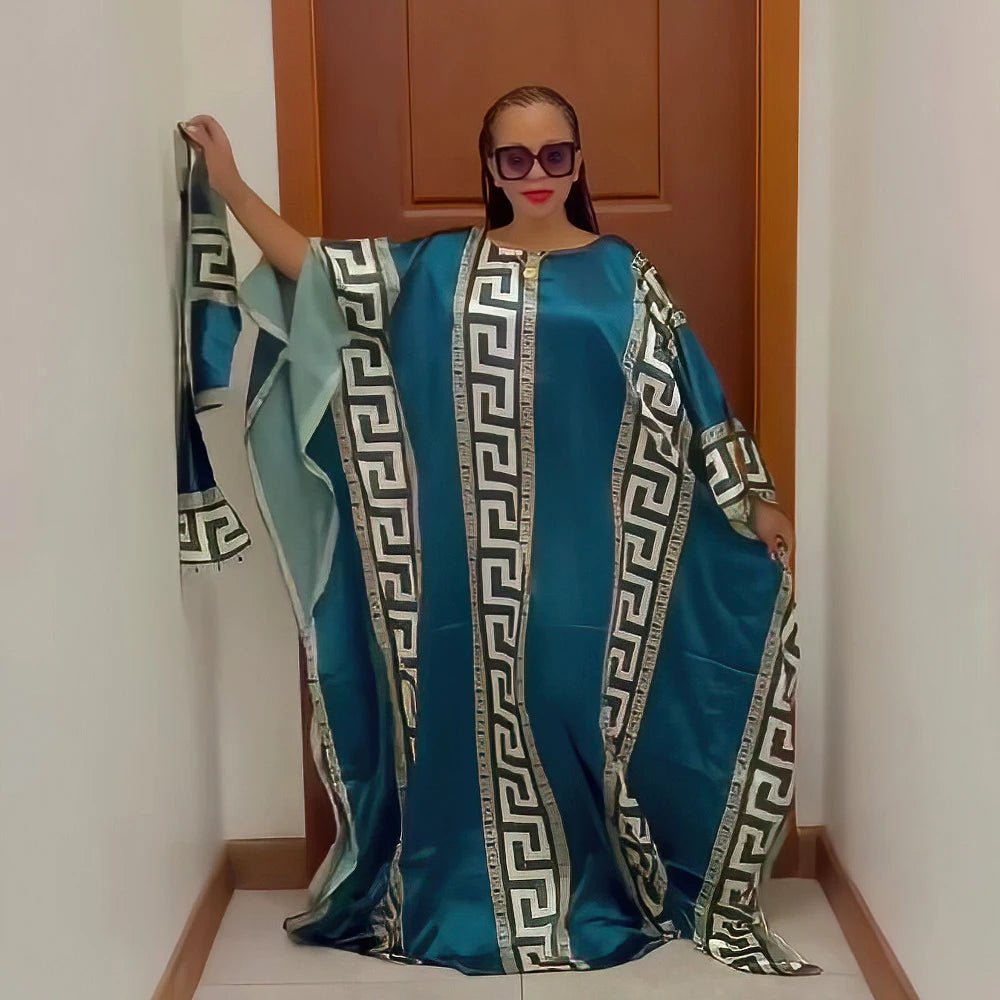 Fashion dresses for woman, digital printin,g evening dress sleeve African dresses for women - Free Delivery Worldwide