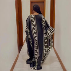 Fashion dresses for woman, digital printin,g evening dress sleeve African dresses for women - Free Delivery Worldwide