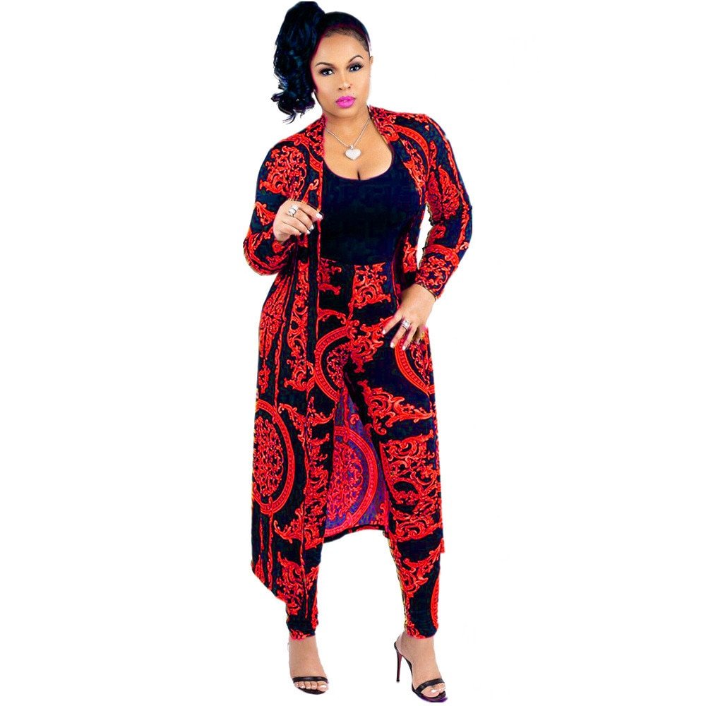 Fashion Forward: African Print Elastic Bazin Baggy Pants with Dashiki Sleeve Famous Suit for Women - Flexi Africa