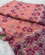 Floral Appliqué Voile Lace Fabric, 5 Yards - Free Delivery Worldwide only at Flexi Africa