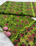 Floral Appliqué Voile Lace Fabric, 5 Yards - Free Delivery Worldwide only at Flexi Africa