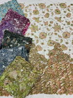 Flower Fabric Nigerian African Fabric for Couture Sewing – Wedding, Evening & Prom Dress - Free Delivery Worldwide only at Flexi Africa