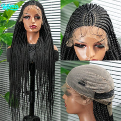 Get a Stunning Braided Look with Our 34 Inch Braided Full Lace Wig - Perfect for Any Occasion - Flexi Africa - Free Delivery