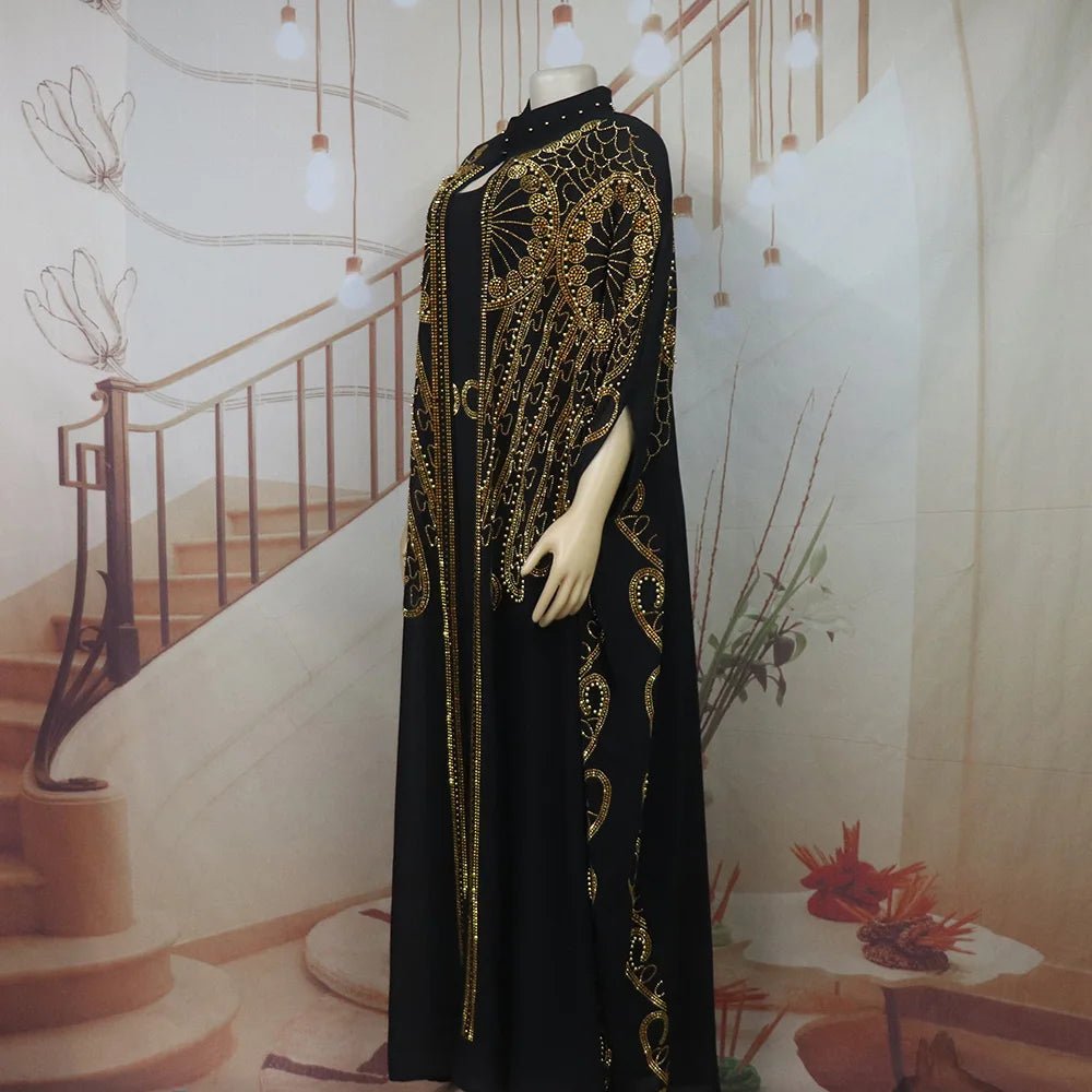 Gorgeous Turkey Dresses for Women Luxury Rhinestone African Dresses Woman Elegant Two-Piece Church Clothes for Woman - Free Delivery Worldwide only at Flexi Africa