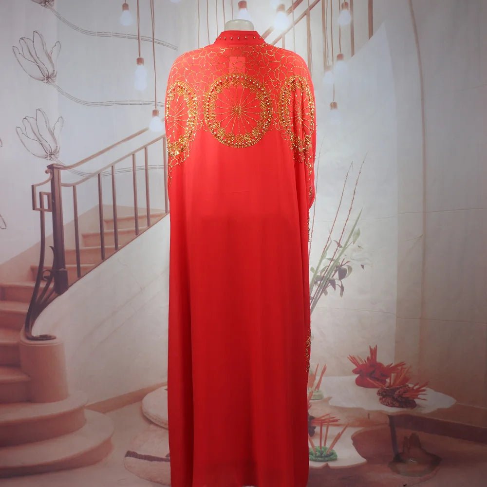 Gorgeous Turkey Dresses for Women Luxury Rhinestone African Dresses Woman Elegant Two-Piece Church Clothes for Woman - Free Delivery Worldwide only at Flexi Africa