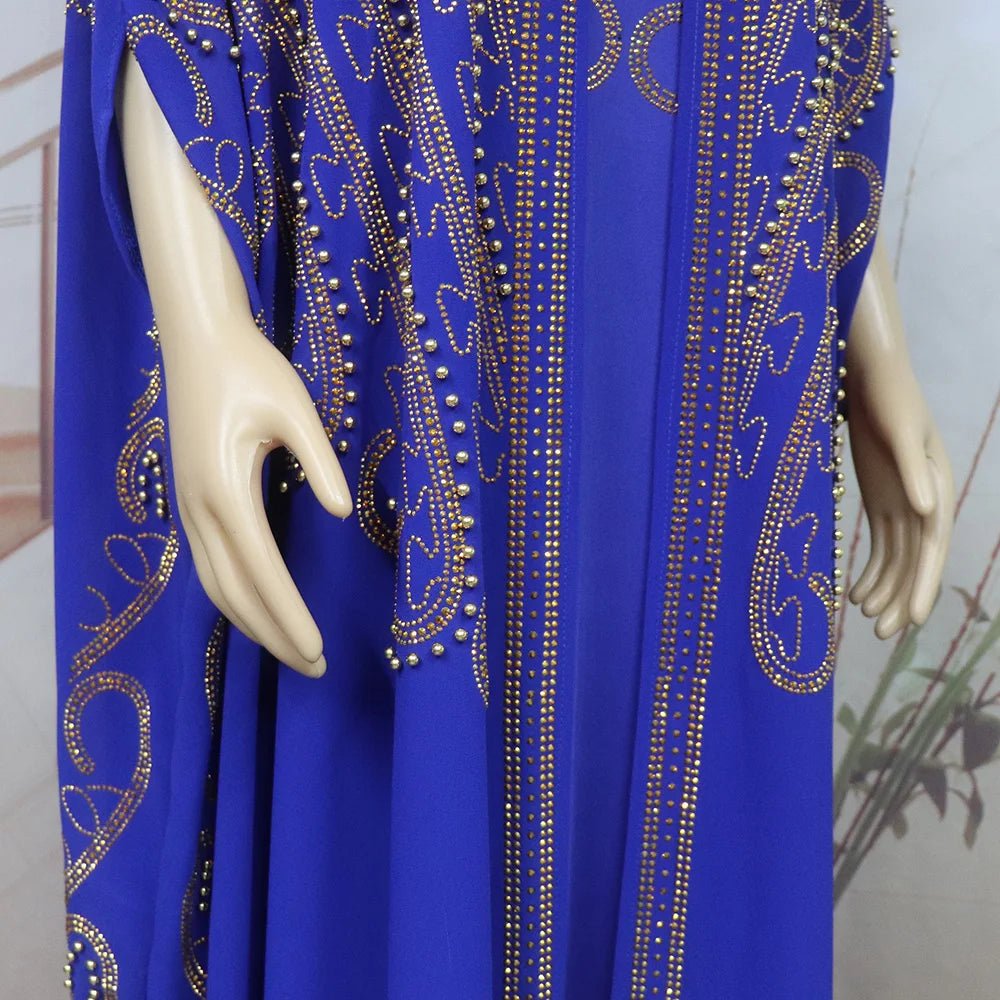 Gorgeous Turkey Dresses for Women Luxury Rhinestone African Dresses Woman Elegant Two-Piece Church Clothes for Woman - Free Delivery Worldwide only at Flexi Africa