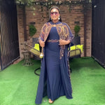 Gorgeous Turkey Dresses for Women Luxury Rhinestone African Dresses Woman Elegant Two-Piece Church Clothes for Woman - Free Delivery Worldwide only at Flexi Africa