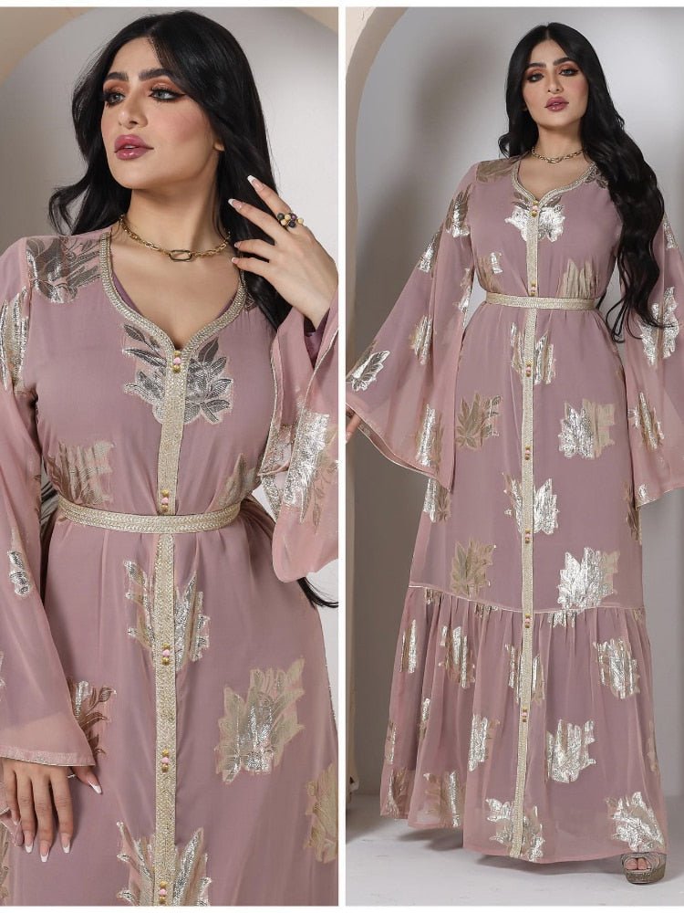 Graceful and Modest: Women's Chiffon Abayas for Ramadan, Kaftan, and Islamic Events - Flexi Africa - Free Delivery Worldwide