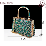 Green Rhinestone African Shoes and Matching Bag Set – Open Toe Comfortable Women’s Heels for Weddings & Parties - Free Delivery Worldwide only at Flexi Africa