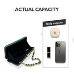 Green Rhinestone Women’s Shoes and Bag Set – Luxury Nigerian Wedding Party Heels with Matching Handbag - Free Delivery