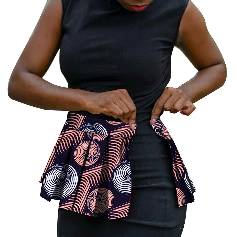 Handmade African Print Corset Waist Belt with Ankara Overlay Tie – Women’s Statement Accessory - Free Delivery Worldwide only at Flexi Africa