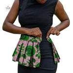 Handmade African Print Corset Waist Belt with Ankara Overlay Tie – Women’s Statement Accessory - Free Delivery Worldwide only at Flexi Africa