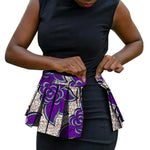 Handmade African Print Corset Waist Belt with Ankara Overlay Tie – Women’s Statement Accessory - Free Delivery Worldwide only at Flexi Africa