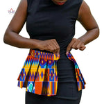 Handmade African Print Corset Waist Belt with Ankara Overlay Tie – Women’s Statement Accessory - Free Delivery Worldwide only at Flexi Africa