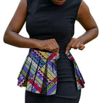 Handmade African Print Corset Waist Belt with Ankara Overlay Tie – Women’s Statement Accessory - Free Delivery Worldwide only at Flexi Africa