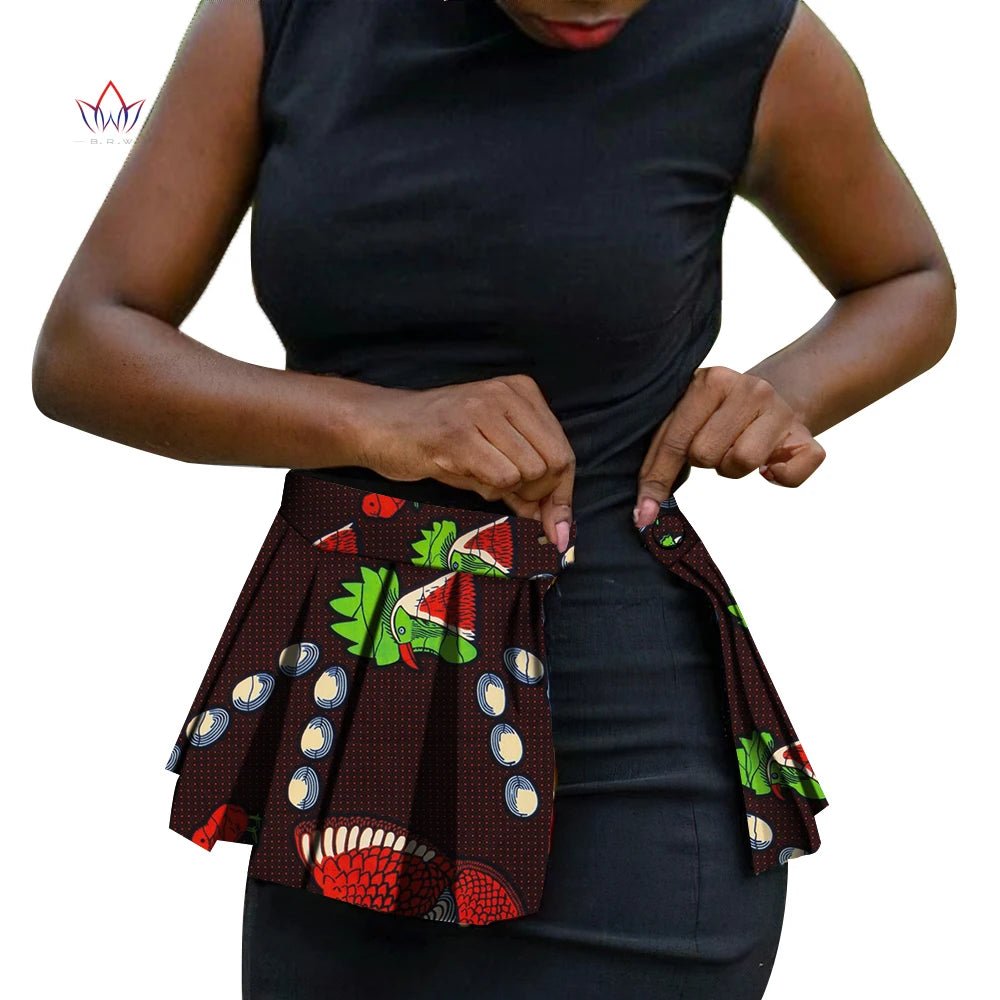 Handmade African Print Corset Waist Belt with Ankara Overlay Tie – Women’s Statement Accessory - Free Delivery Worldwide only at Flexi Africa