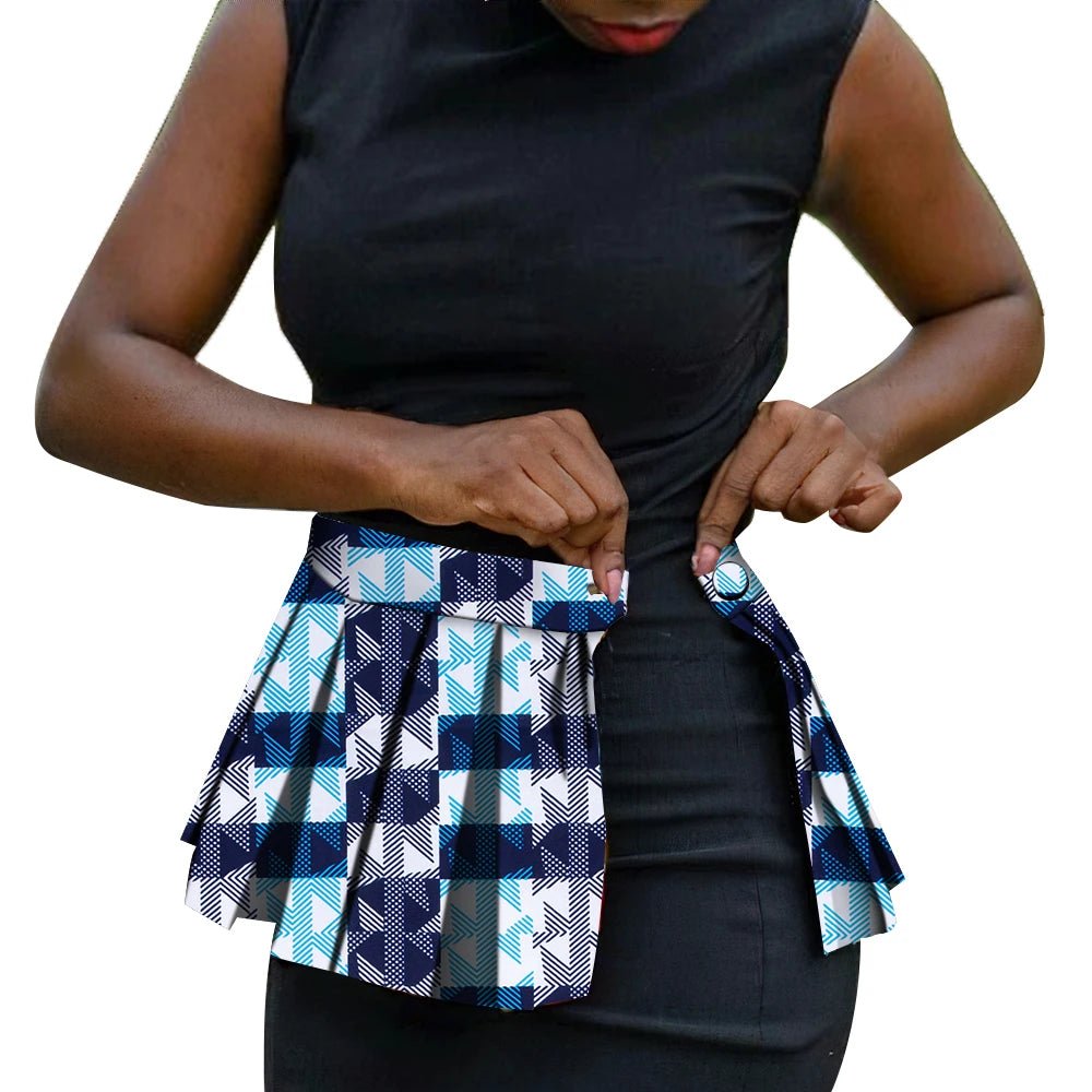 Handmade African Print Corset Waist Belt with Ankara Overlay Tie – Women’s Statement Accessory - Free Delivery Worldwide only at Flexi Africa