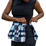 Handmade African Print Corset Waist Belt with Ankara Overlay Tie – Women’s Statement Accessory - Free Delivery Worldwide only at Flexi Africa