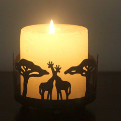 Handmade Giraffe Candle Holder - Flexi Africa - Free Delivery Worldwide only at www.flexiafrica.com - FREE POST