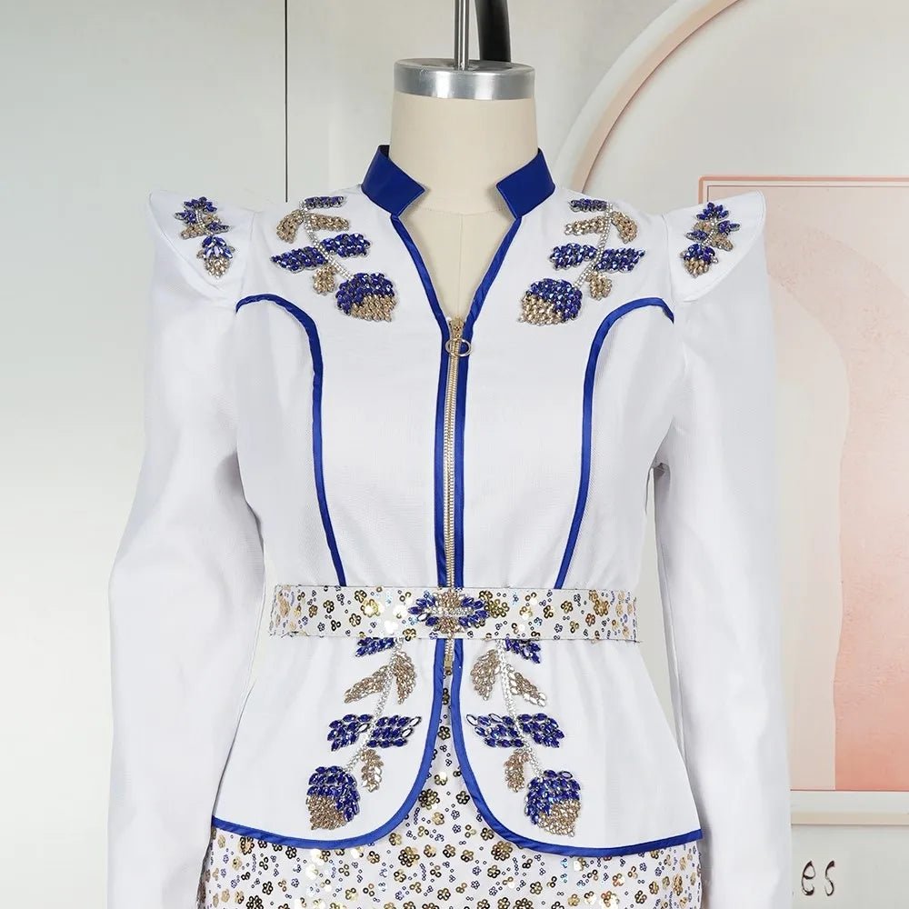 H&D African dresses for woman Turkey dress Sequin Diamond Robe Africaine African clothing Fashion Boubou Africain femme 2026 New - Free Delivery Worldwide only at Flexi Africa