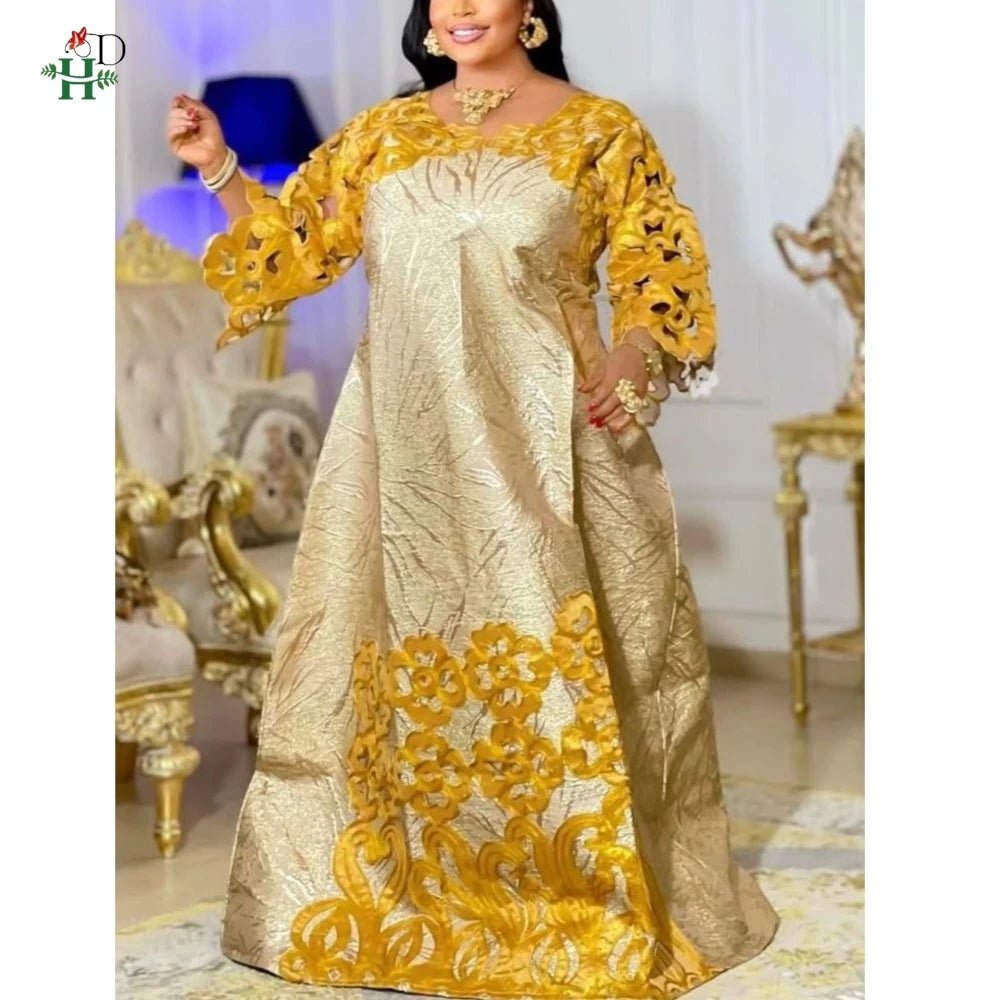 H&D African dresses for woman Turkey dress Sequin Diamond Robe Africaine African clothing Fashion Boubou Africain femme 2026 New - Free Delivery Worldwide only at Flexi Africa