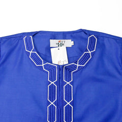 H&D Shirt Pants 2 Pieces Set For Kids Boys 2022 African Outfit Children Dashiki Embroidery Short Sleeve Top Trouser Suit Robe - Free Delivery Worldwide only at Flexi Africa