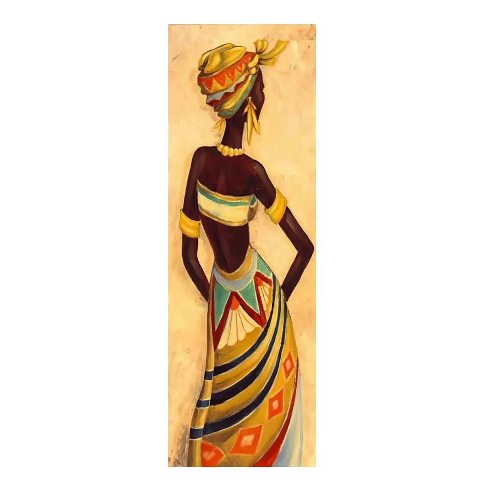 Large Size Portrait African Women Canvas Painting Hanging Posters and Prints Wall Art Pictures Living Room Home Decor