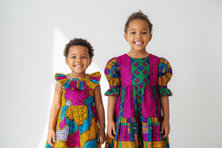 little girls dresses, just image, colorful, african designed
