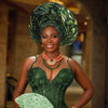 African Auto Gele Headwrap – Ready-to-Wear Wedding & Party Turban