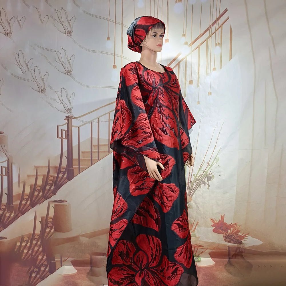 Buy African Boubou 2PC Set for Women – Elegant Traditional Dress with Matching Headscarf for only $57.31 at Flexi Africa!
