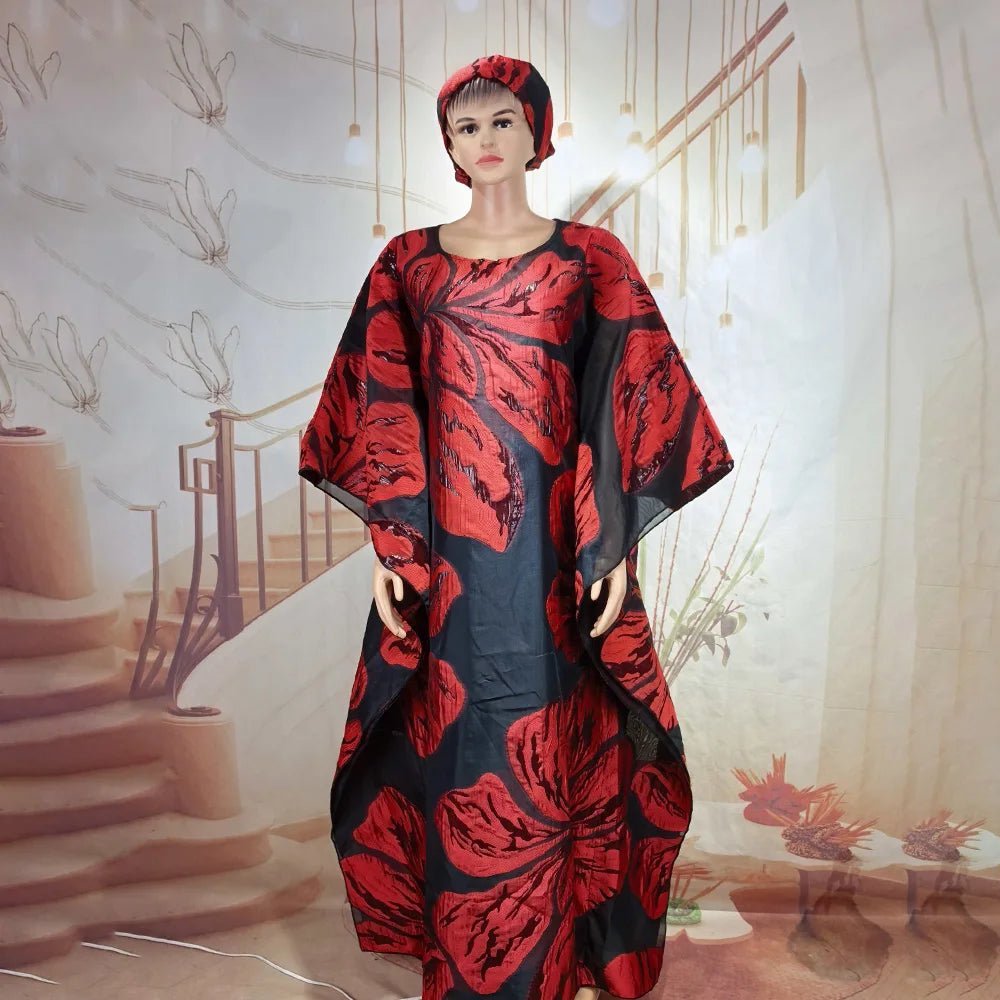 Buy African Boubou 2PC Set for Women – Elegant Traditional Dress with Matching Headscarf for only $57.31 at Flexi Africa!