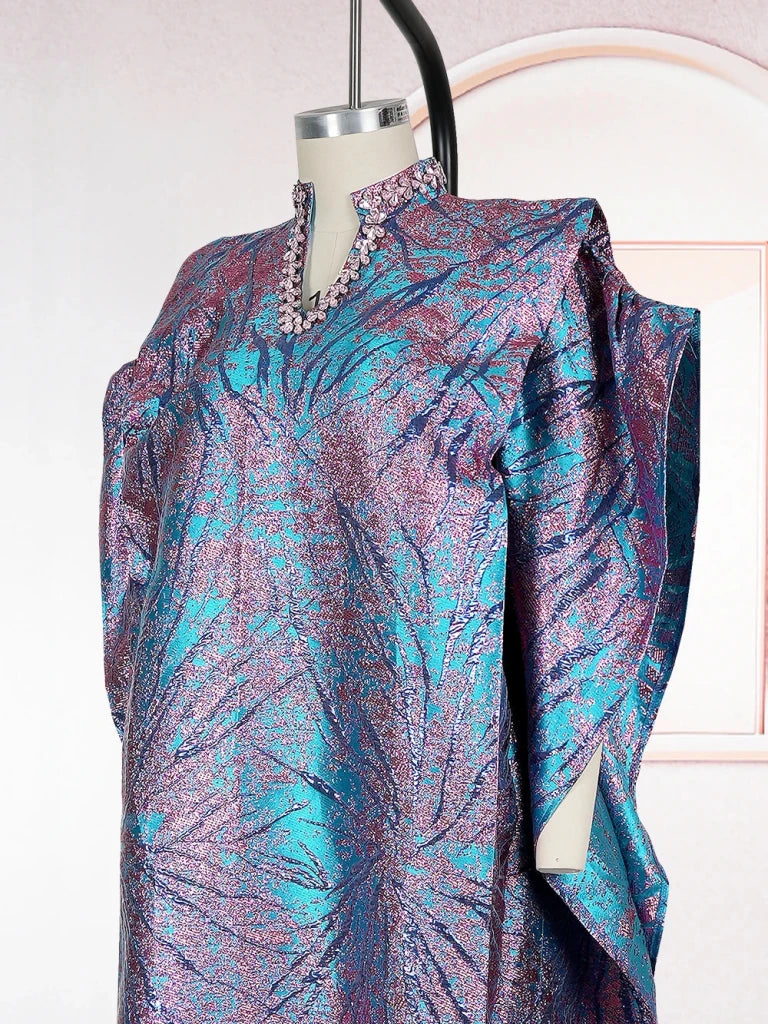 Luxury African Boubou Dress for Women – Elegant Wedding & Church Robes - Free Delivery Worldwide only at Flexi Africa