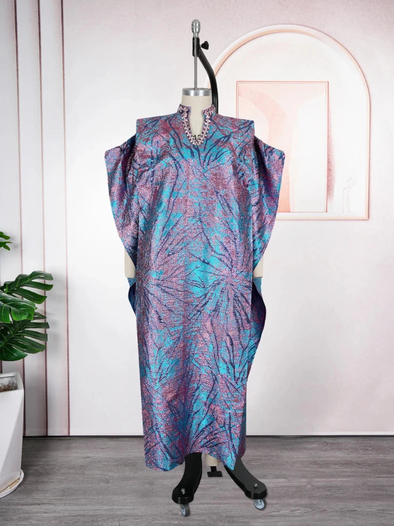 Luxury African Boubou Dress for Women – Elegant Wedding & Church Robes - Free Delivery Worldwide only at Flexi Africa