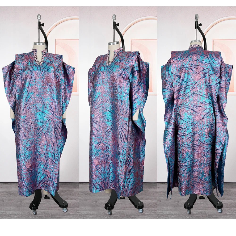 Luxury African Boubou Dress for Women – Elegant Wedding & Church Robes - Free Delivery Worldwide only at Flexi Africa
