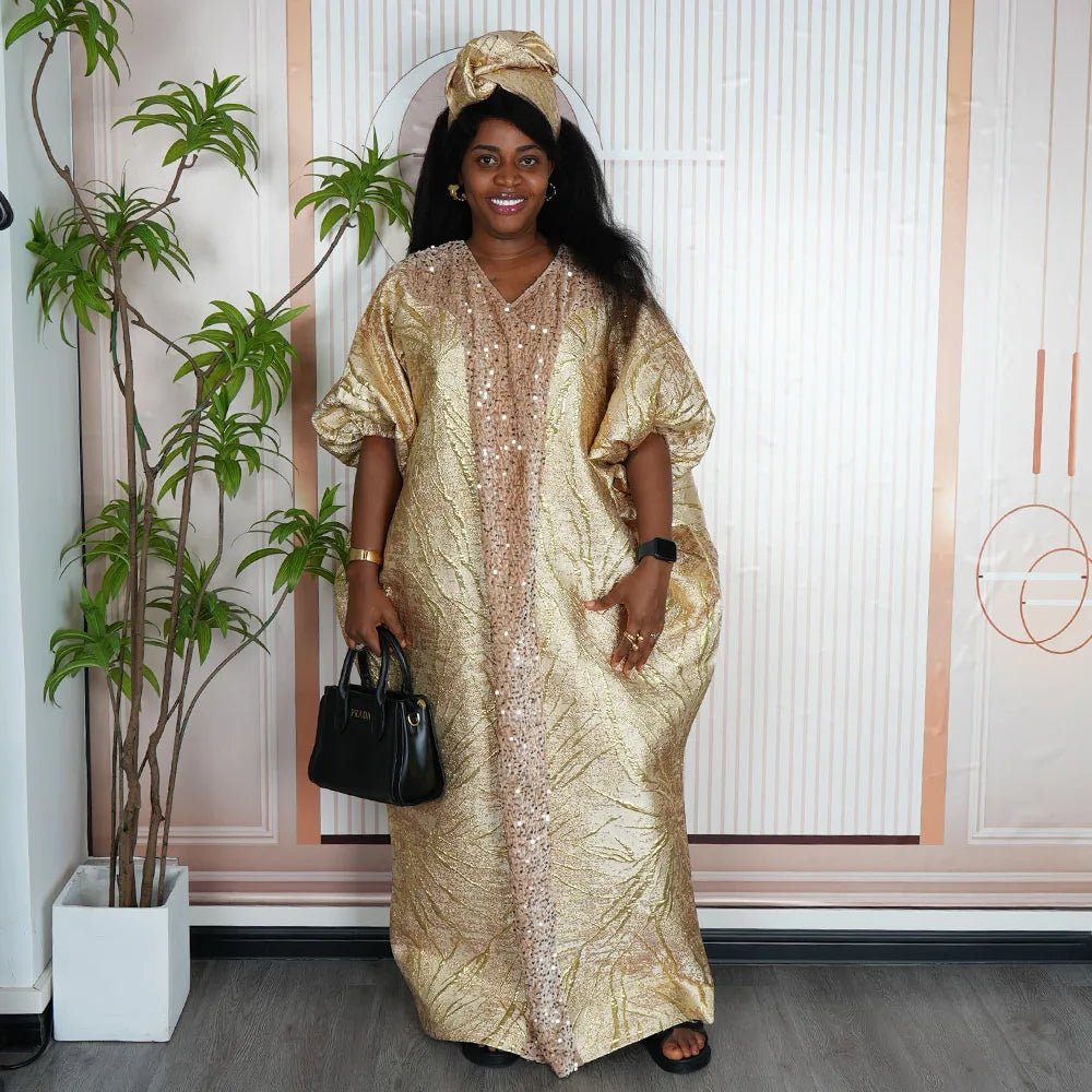 Luxury African Church Dress for Women – Elegant African Femme Robe - Free Delivery Worldwide only at Flexi Africa