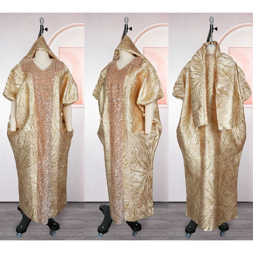 Luxury African Church Dress for Women – Elegant African Femme Robe - Free Delivery Worldwide only at Flexi Africa