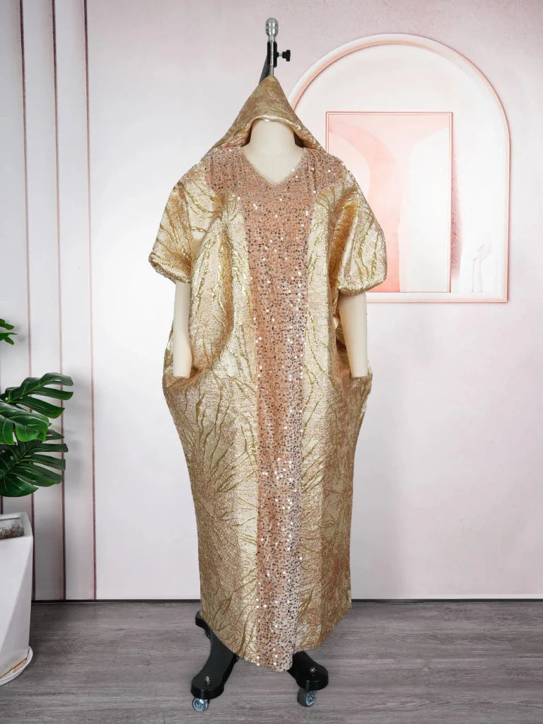 Luxury African Church Dress for Women – Elegant African Femme Robe - Free Delivery Worldwide only at Flexi Africa