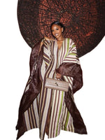 Luxury African Dashiki Maxi Dress – V - Neck Long Sleeve Plus Size Kaftan Abaya - Free Delivery Worldwide only at Flexi Africa