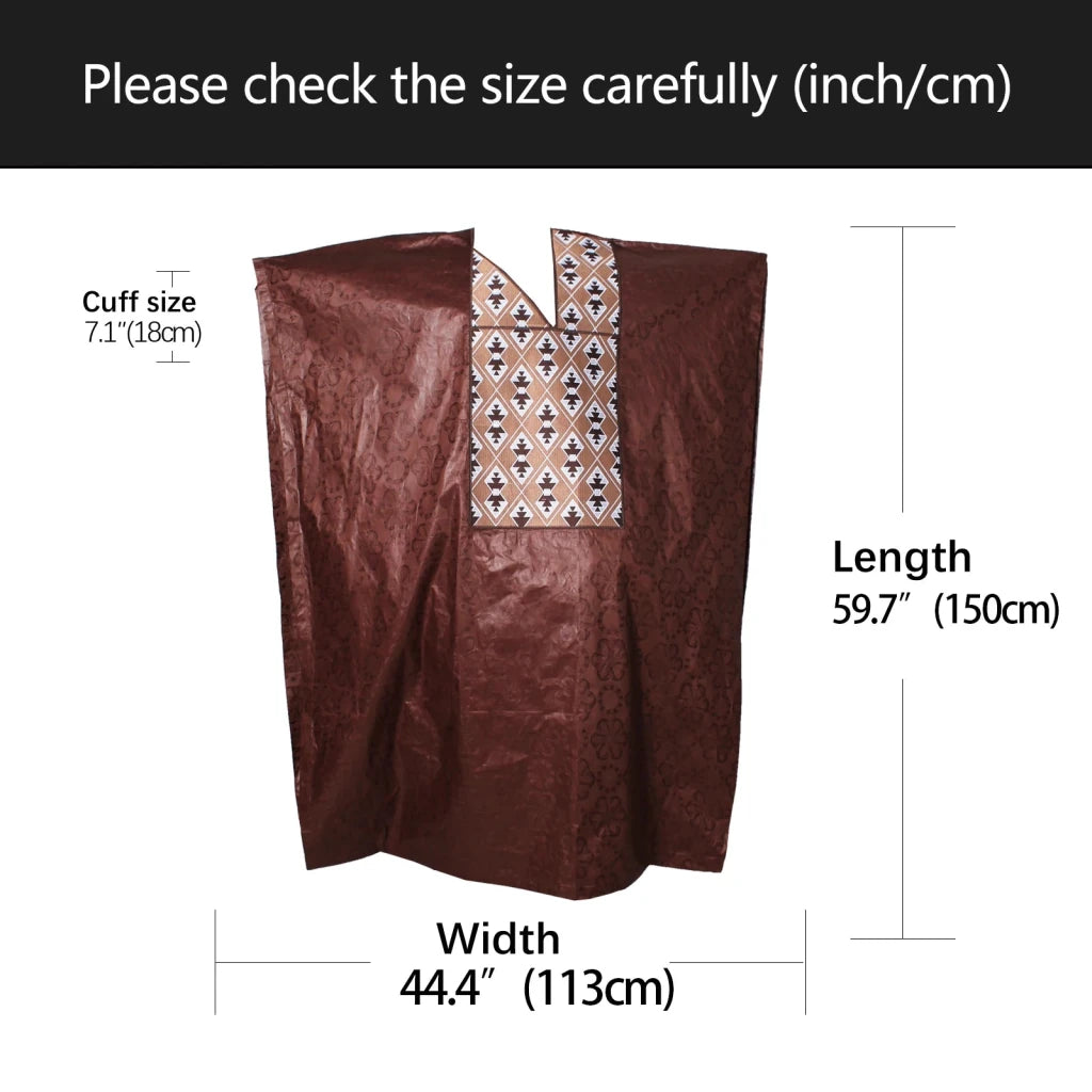Luxury African Men’s 3PC Kaftan Set – Long Sleeve Ethnic Top, Pants & Matching Outfit - Free Delivery Worldwide only at Flexi Africa