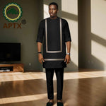 Luxury African Men’s Bazin Riche Embroidered Dashiki Shirt & Pants Set – Traditional Wedding & Party Suit - Free Delivery Worldwide only at Flexi Africa
