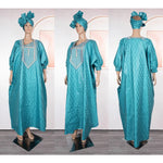 Luxury African Men’s Green Agbada Suit – Bazin Riche Dashiki Shirt, Pants and Robe Set - Free Delivery Worldwide only at Flexi Africa