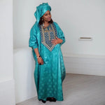 Luxury African Men’s Green Agbada Suit – Bazin Riche Dashiki Shirt, Pants and Robe Set - Free Delivery Worldwide only at Flexi Africa